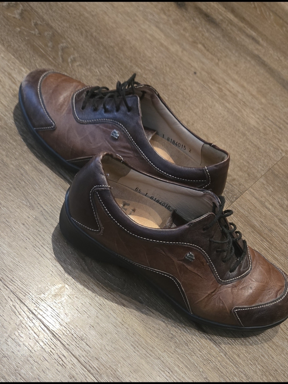 Finn Comfort Germany Leather Lace-Up Shoes - Size 6.5 - Picture 6 of 9
